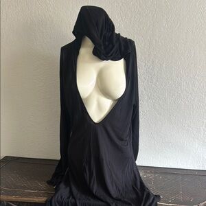 Chic Black Hooded tunic